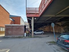 Parkeringsdäcket som det såg ut innan rivning.