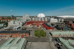 Flygbild Slakthusområdet 2025.