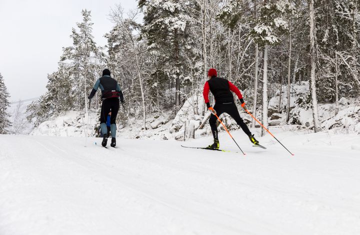 Konstsnöspåret i Ågesta har förlängts med en kilometer