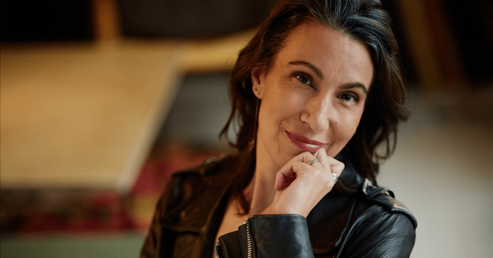 Författaren Fatima Bremmer besöker Stockholms stadsbibliotek för ett samtal i februari. Foto: Gabriel Liljevall