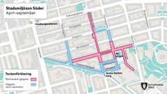 Karta över stadsmiljözon Söder