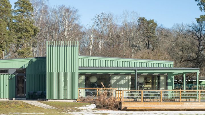 Djurgårdens IF:s nya klubbhus vid Kaknäs på Djurgården. Foto: Anders Bobert.
