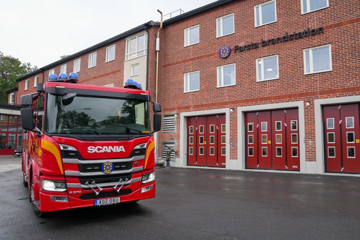 Farsta brandstation byggdes 1956 och har nu fått en efterlängtad teknisk upprustning och ombyggnad.