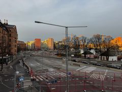 Norrtull i kvällsljus.