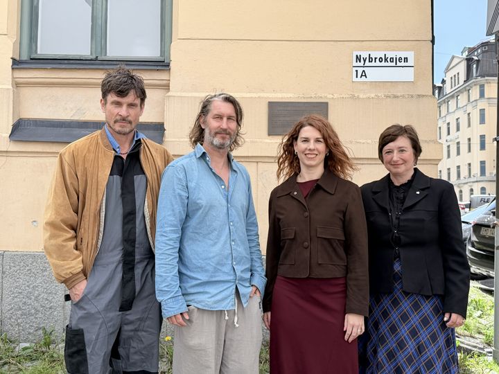 Från vänster:  Kaspar Druml, Andil Dahl, Emilia Bjuggren (S), Katty Hauptman.