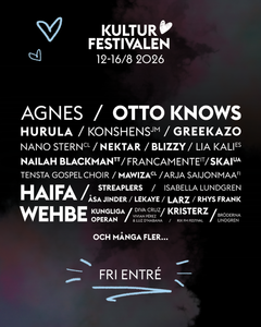 Kulturfestivalens line-up 2026.