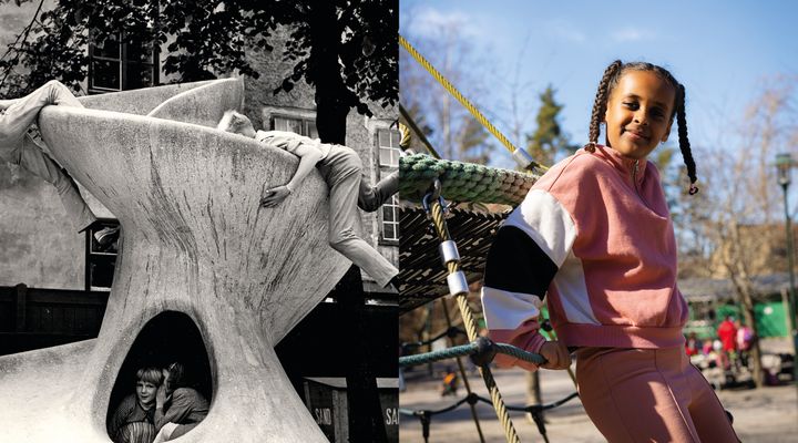 Parkleken fyller 90 år och hyllas med två utställningar. Foto: Stockholms stad