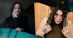 Channa Riedel (foto: Noomi Riedel) och Hanna Rajs (foto: Märta Thisner) deltar på poesimässan.