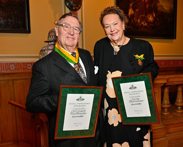 Carl-Gustaf Wachtmeister och Marika Wachtmeister – Kulturarvsmedaljörer 2024.