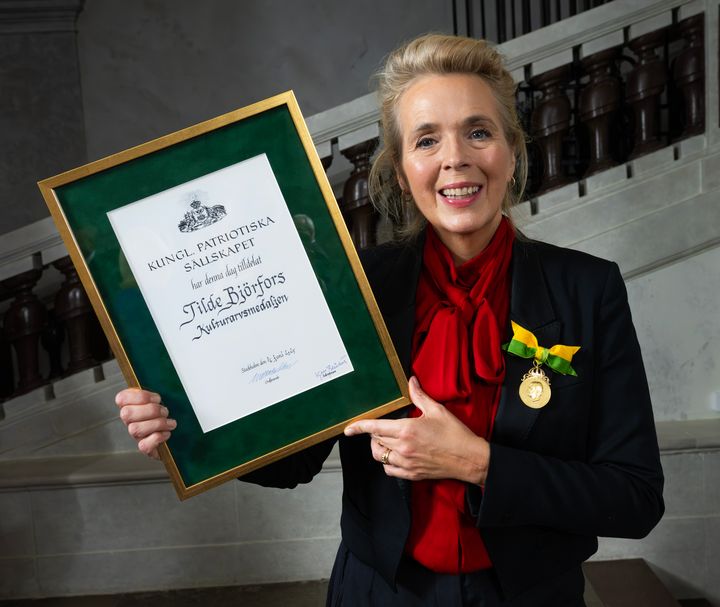 Kulturarvsmedaljören Tilde Björfors.