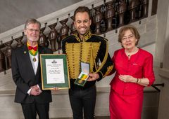 Alexander Husebye, Trolle Rhodin och Christina von Arbin.