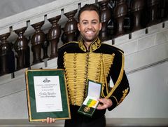 Kulturarvsmedaljören Trolle Rhodin.