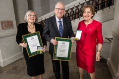 Gunilla Storch, Marcus Storch och Christina von Arbin.