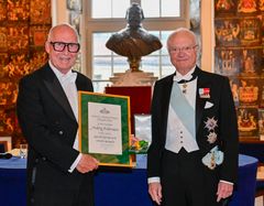 Anders Andersson och Hans Majestät Konungen Carl XVI Gustaf.
