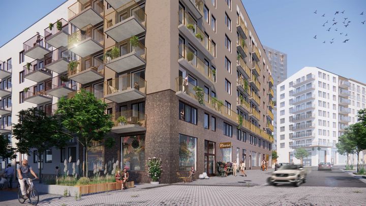 Reliwe byggstartar 300 hyresrätter och lokaler i gatuplan 50 meter från Barkarbys kommande tunnelbanestation.