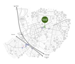 Kvarterets läge i staden