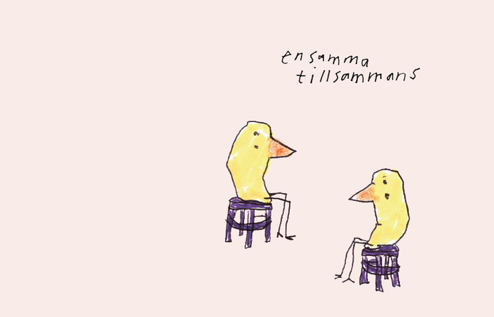 Ensamma tillsammans är en seriesamling med tolkningar av emotionell ensamhet från Moa Romanova, Erik Svetoft, Magda Lundberg, Hanna Böhm, Bim Eriksson och Fredde Lanka.