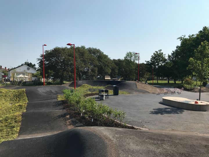 Bild: Pumptrackbanan i Lagerlundaparken