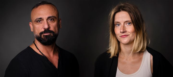 Amjad Altayyar och Therése Hurtig. Foto: Niclas Fasth