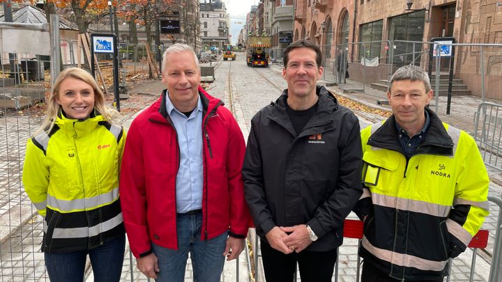 Karolina Nygren, E.ON, Jimmy Johansson, Östgötatrafiken, Gustav Flodén, Norrköpings kommun och Peter Jonander, Nodra.