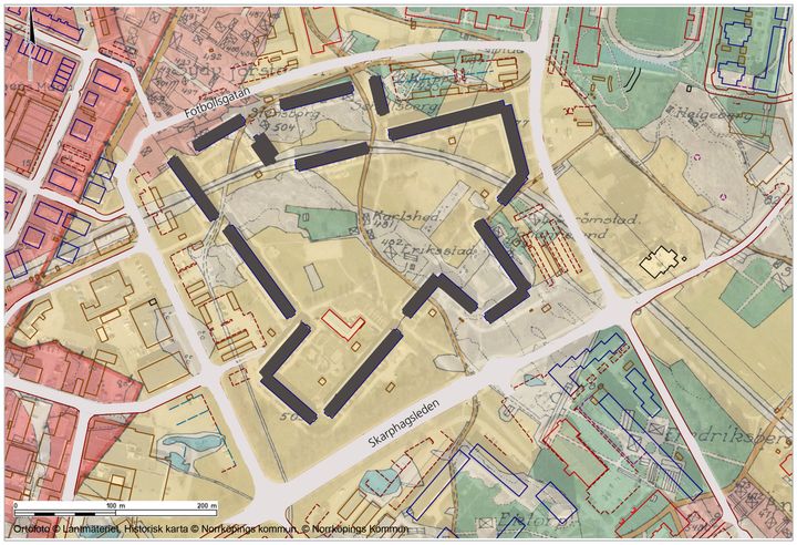 Karta över Karlshedsparken.