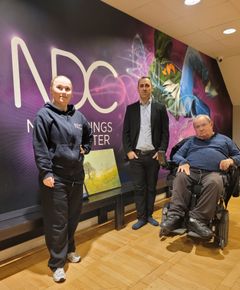 Från vänster: Anna Davidsson, Norrköpings danscenter, Per Sundmar, Funktionsrätt Norrköping, Tomas Tekmen (KD), ordförande i juryn och i kommunala rådet för funktionshindersfrågor (KRF).