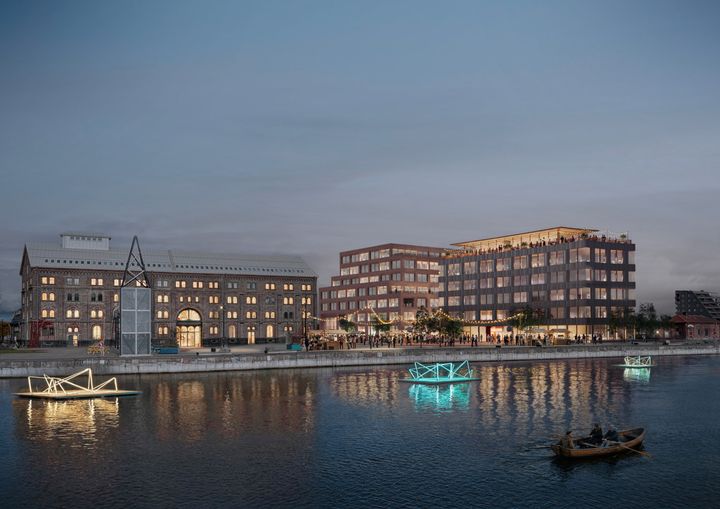 Det vinnande förslaget Hamnporten.