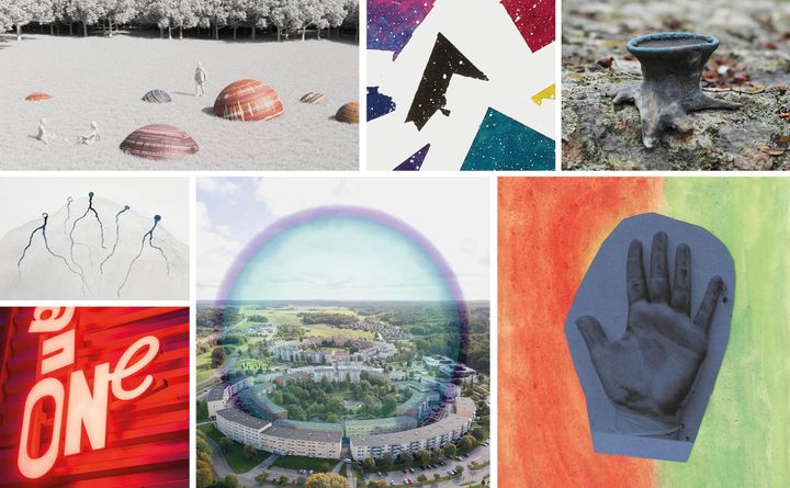 Norrköping möter konsten, verk av Eric Magassa, Jennifer Forsberg och konstnärsduon Rören/Johannessen.