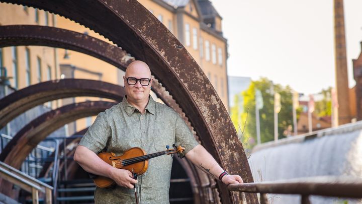 Jonathan Borgsjö, folkmusiker och initiativtagare till "Stämman vid Strömmen".