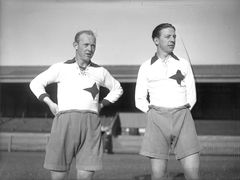 Sven Persson och Erik Holmqvist 1942.