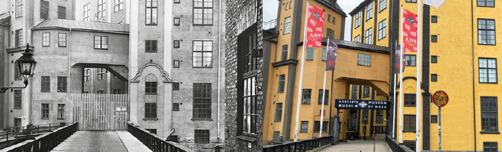 Holmbron 1920 och 2026.