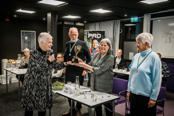 Vinnande lag från Horred i Västergötland vid en tidigare riksfinal. FOTO: Anneli Nygårds.