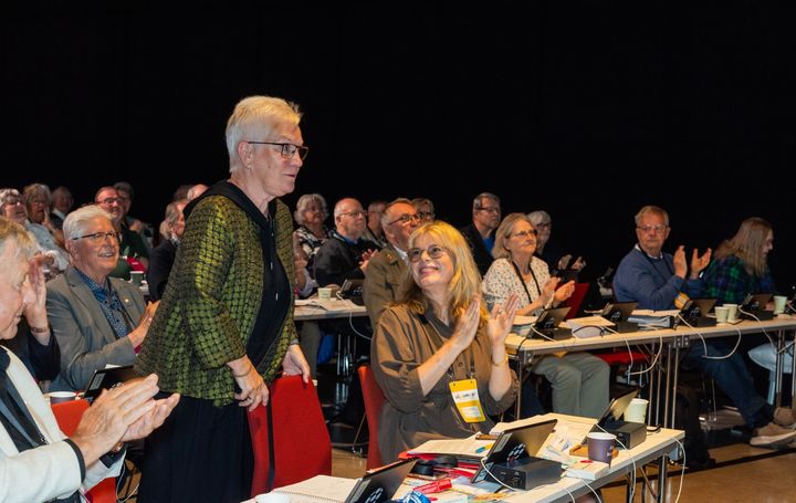 Åsa Lindestam väljs om till fortsatt ordförande för PRO. FOTO: Anneli Nygårds.