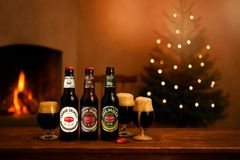 Nygårda Julmust lagrad på ekfat, Nygårda Julmust lagrad på romfat och Nygårda Julmust med humle