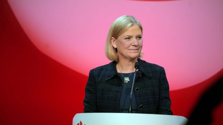 Socialdemokraternas partiordförande Magdalena Andersson