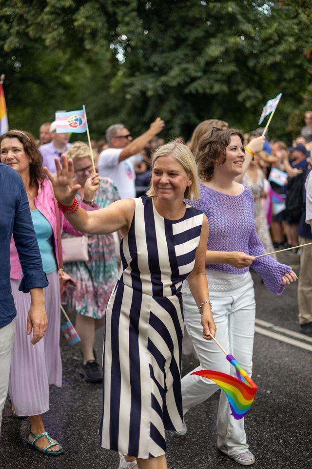Magdalena Andersson under Pride 2024