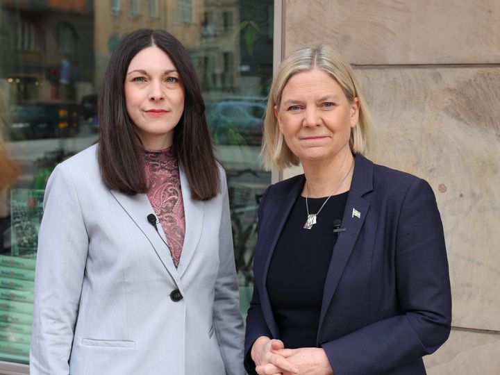 Teresa Carvalho och Magdalena Andersson