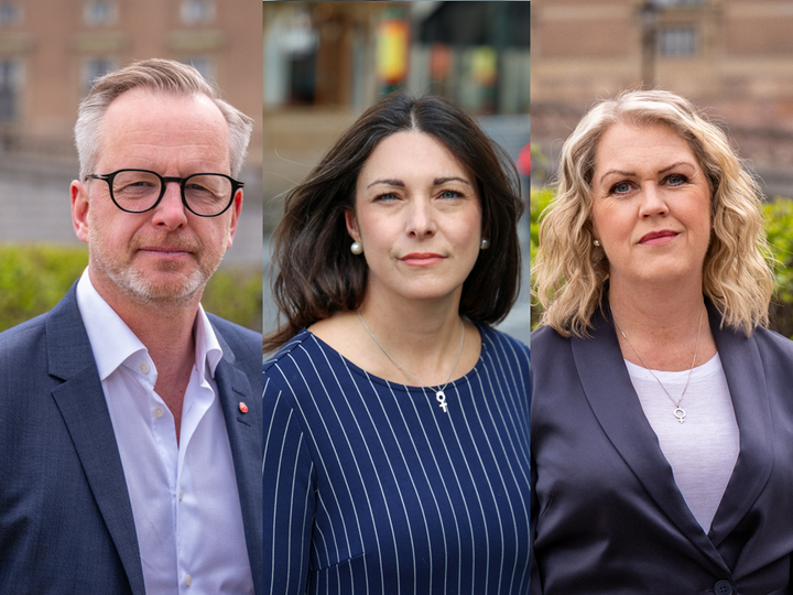 Mikael Damberg, Teresa Carvalho och Lena Hallengren
