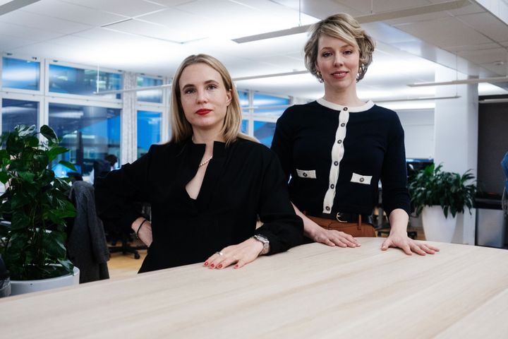 EFN:s vetenskapschef Martina Stenström och Katrine Kielos, som från årsskiftet börjar skriva krönikor för EFN.