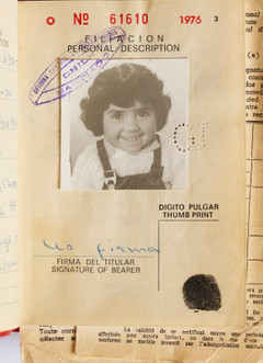 Veronica Sveréus chilienska pass.