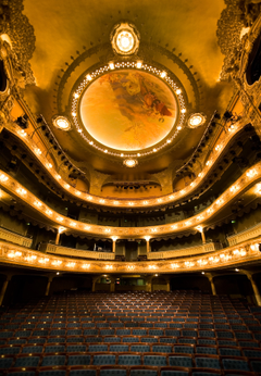 Interiör, taket stora salongen Dramaten. Foto: Roger Stenberg