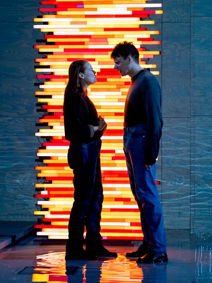 Bild från repetition: Nina Togner Fex och Rasmus Luthander