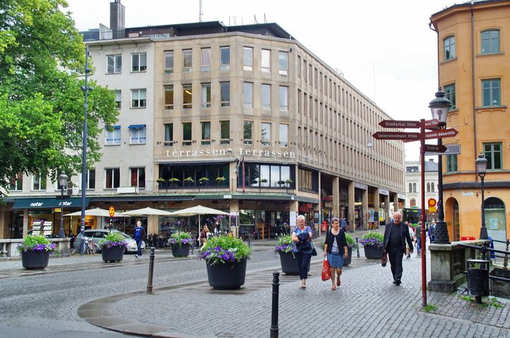 Stadsgata i Uppsala