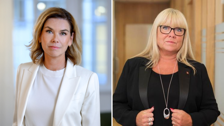 Sofia Larsen, vd Svensk Handel och Linda Palmetzhofer, förbundsordförande, Handelsanställdas förbund.