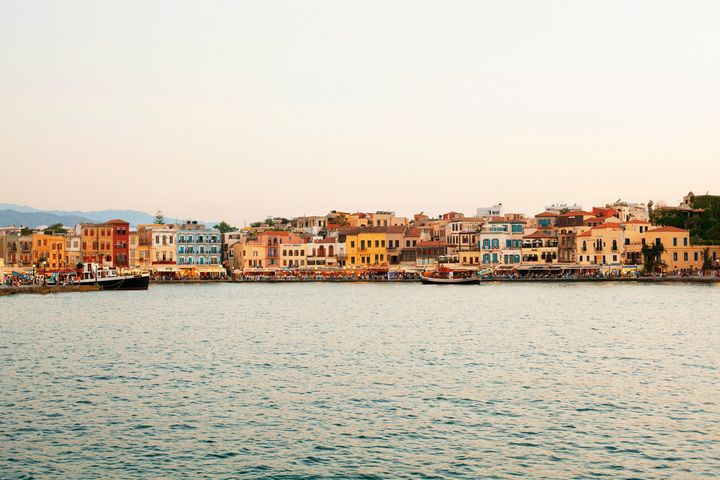 Chania stad på Kreta