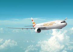 Direktlinjen trafikeras av Vings eget flygbolag Sunclass Airlines med Airbus A330-900neo