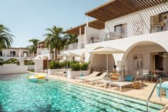 Skiss på några av Vings 66 pool access-rum på nya Sunwing Marmari Beach på Kos