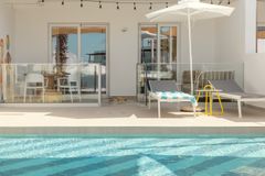 Skiss på Vings  "Happy Baby Splash Pool" på nya Sunwing Marmari Beach på Kos