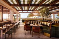 Skiss på Vings nya A la carte-restaurang Ella på Sunwing Marmari Beach på Kos