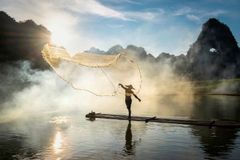 Traditionellt fiske i Vietnam